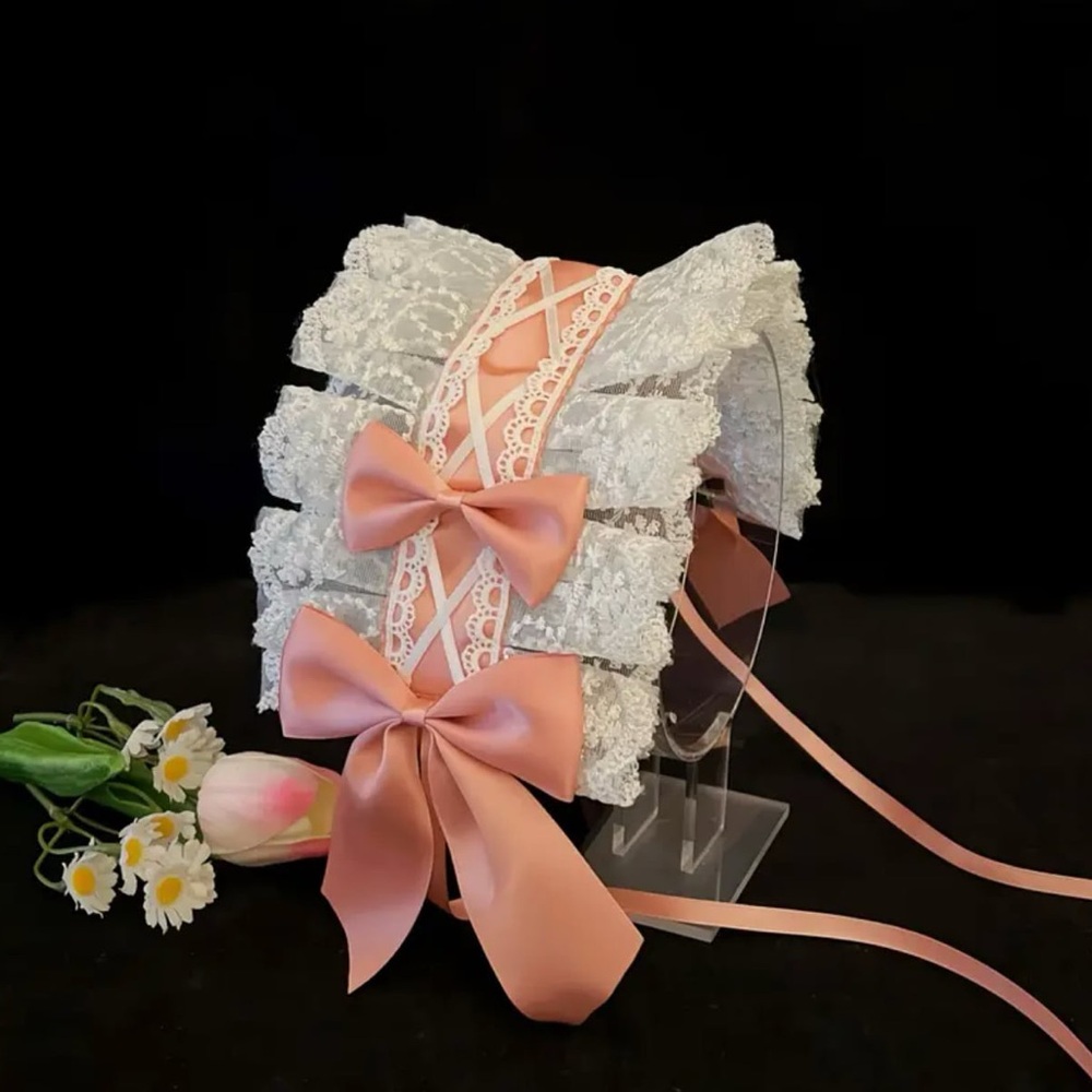 Lolita pink lace headband [Brand New]